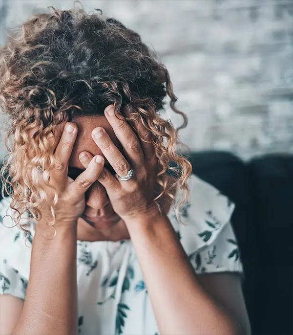 Donna in preda al panico